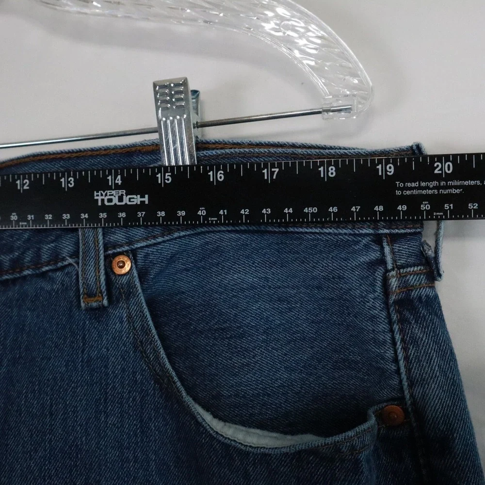 Levi's 501 Jeans Mens 40x32 Original Fit Button Fly 5-Pocket Cotton‎ Denim Blue